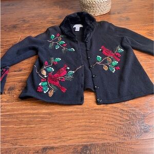 ✨Vintage Christmas Cardinals Sweater✨